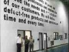 Statements of purpose and quality standards adorn the walls at Collins & Aikman Plastics' bright, modern injection molding shop in Mississauga. Standing below the quality policy are (left to right): Greg Brown, plant manager, Mona St. Onge, human resources manager, Ragui Ghali, director of engineering and Michael Swieczkowski, marketing analyst.