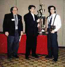 Best Moldmaking TechnicianPictured lt. to rt.: Bill Stammler, St. Clair College; Al Morrow, sales manager, DME of Canada; award-winner Robert Albano.