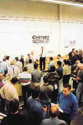 Buyers from across Canada and some from the United States attended the auction of Tarxien's assets, conducted by Century Services Inc. Auctioneer Ray Brown said the prices were "very strong".