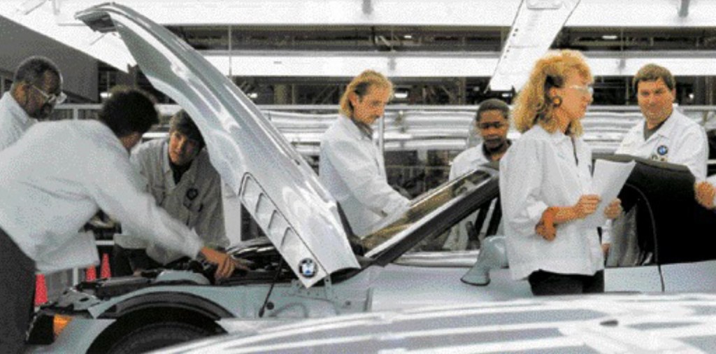 Quality inspection at BMW's South Carolina plant.