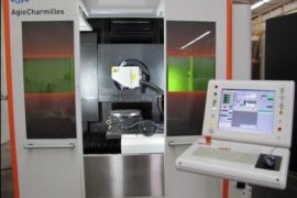 The five-axis laser ablation machine.